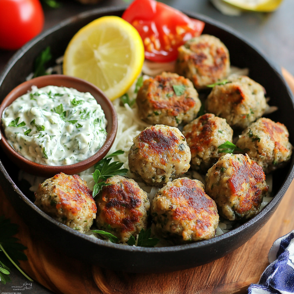 Greek Turkey Meatballs with Tzatziki: The Ultimate Mediterranean Fusion Dish 9 greek turkey meatballs with tzatziki the ultimate mediterranean fusion dish1