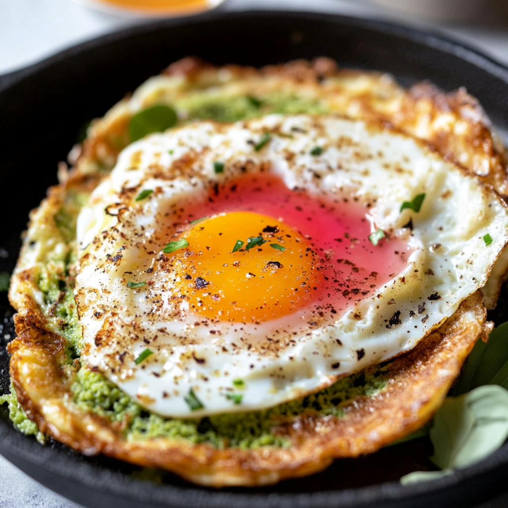 Crispy Feta Fried Eggs