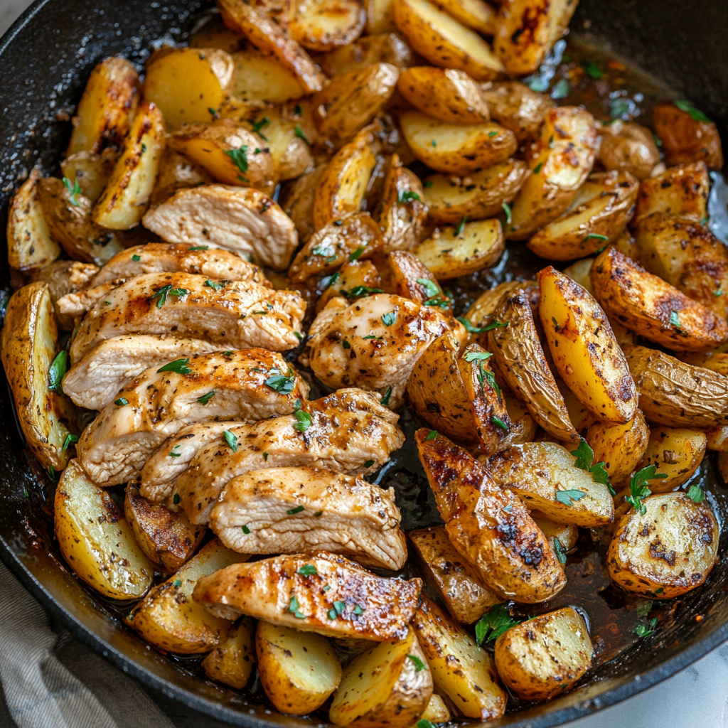 lilya blogging Garlic Butter Chicken and Potatoes Skillet c 1e20e7c2 cfb3 4009 9be5 14b6f920b42e 0