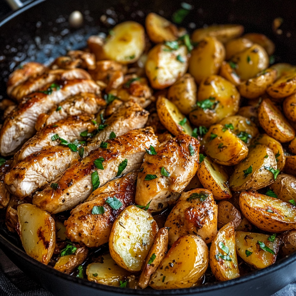 lilya blogging Garlic Butter Chicken and Potatoes Skillet c 1e20e7c2 cfb3 4009 9be5 14b6f920b42e 1