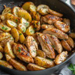 Garlic Butter Chicken and Potatoes Skillet