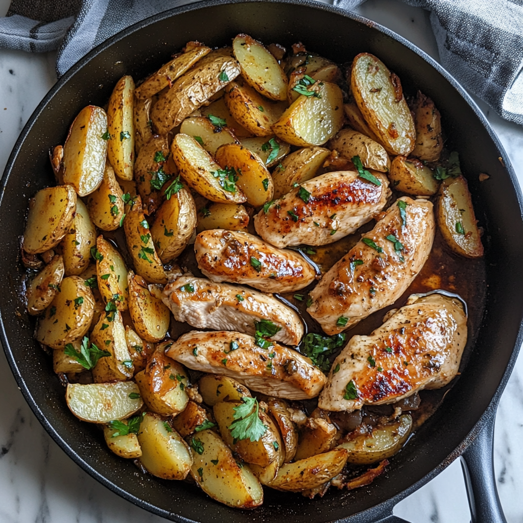 lilya blogging Garlic Butter Chicken and Potatoes Skillet c 1e20e7c2 cfb3 4009 9be5 14b6f920b42e 3