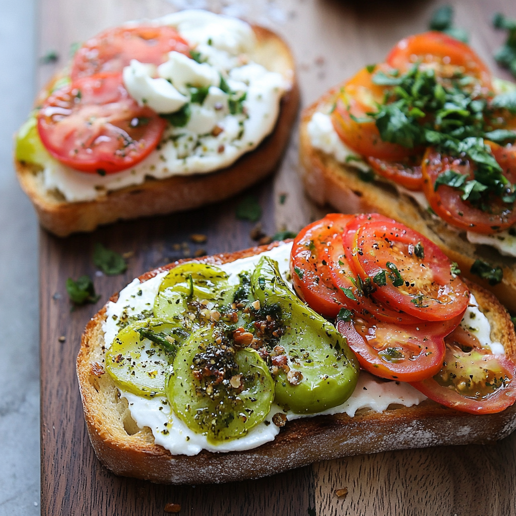 Healthy Tomato Toast The Ultimate Guide to a Nutritious & Delicious Snack 11 Assorted healthy tomato toast with green and red tomatoes