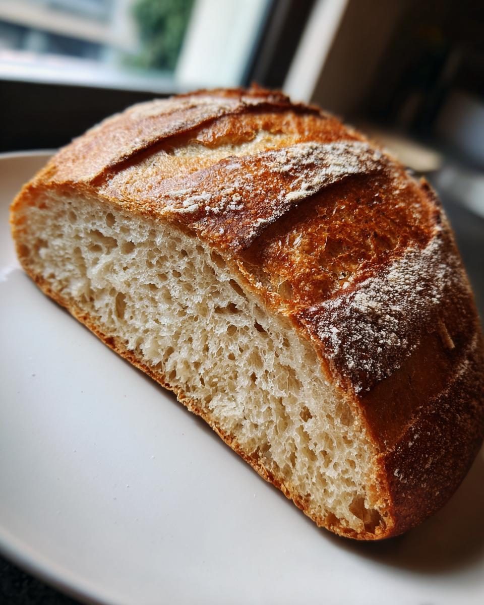 Close-up of crusty bread, perfect for serving with Goat Cheese & Honey Bites.