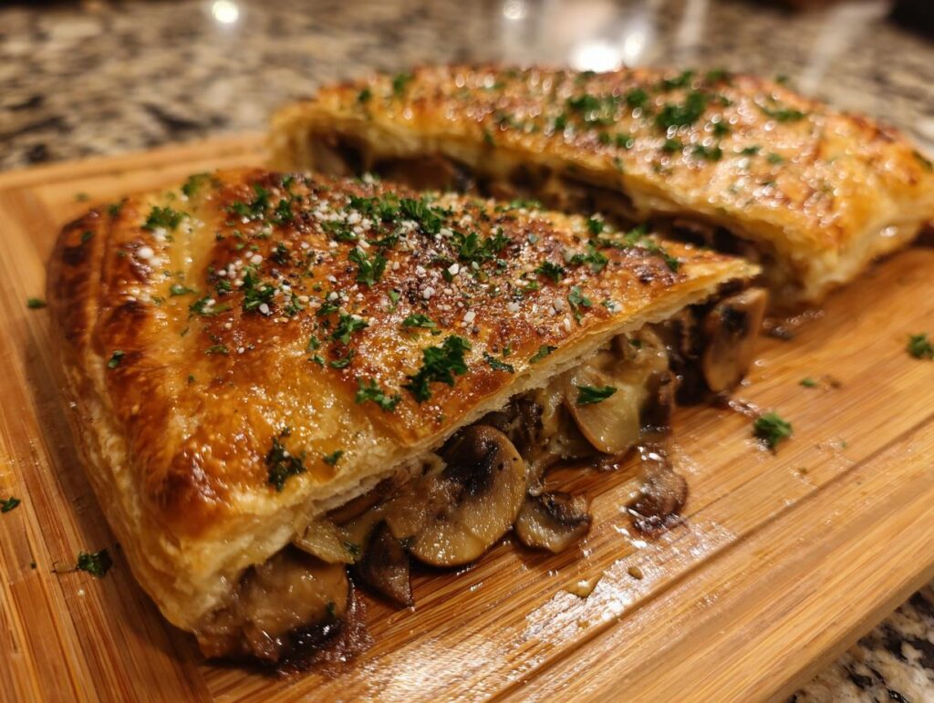 Mushroom and Gruyère Puff Pastry