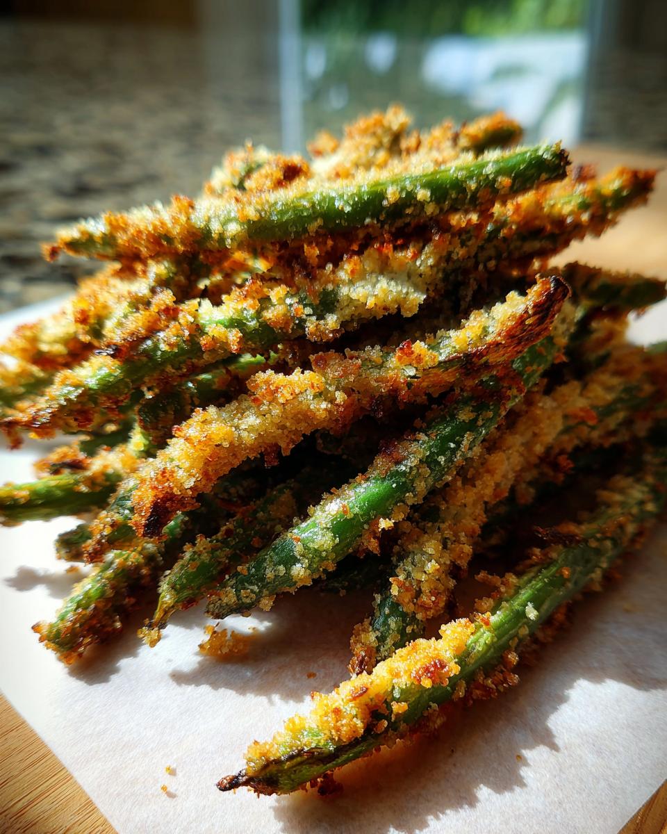 Pile of crispy Best Thanksgiving Green Beans 2025 with a golden-brown, crunchy coating.
