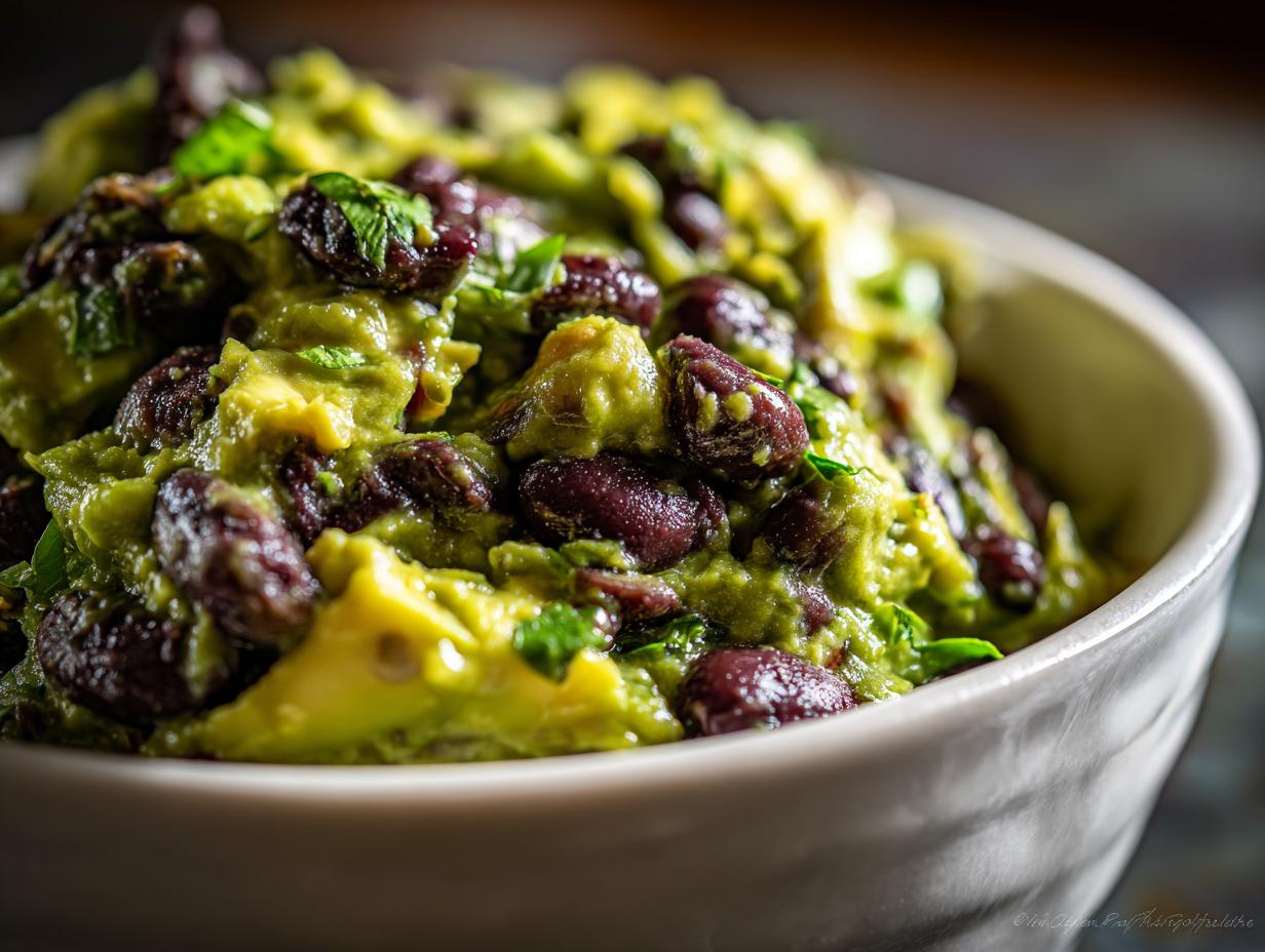 Cauldron” Black Bean & Avocado Dip: 10 Min Magic
