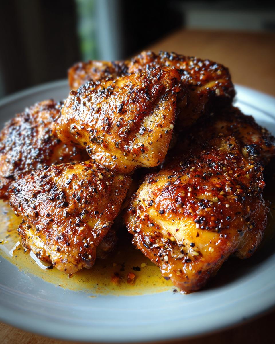 Close-up of seasoned and cooked chicken thighs, showcasing a Chicken Thigh Recipes Recipe Everyone Asks For.