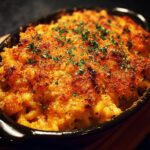 Baked mac and cheese with a crispy topping and parsley garnish, part of the Best Pasta Recipes 2025.