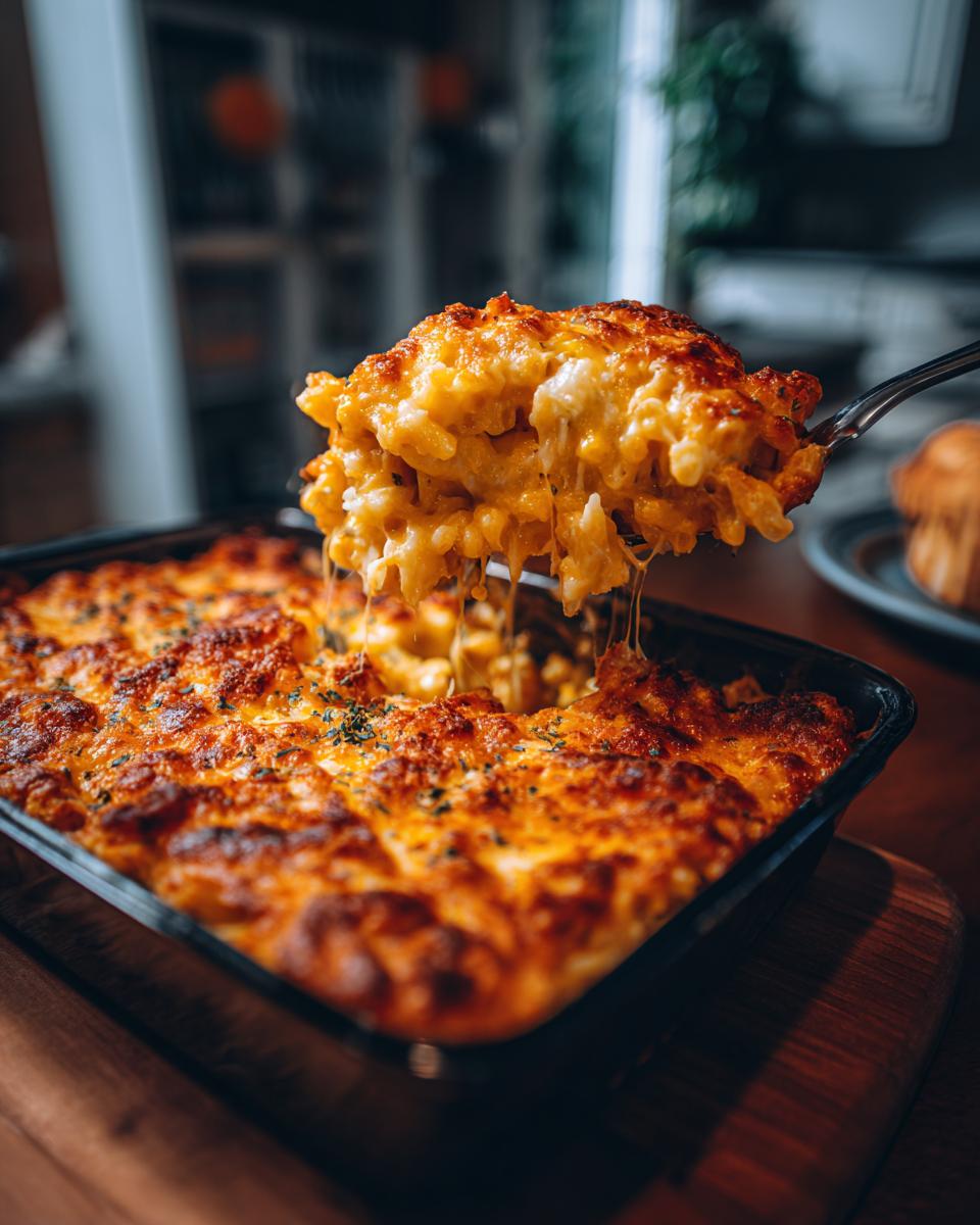 Delicious baked mac and cheese with a crispy top, part of the Best Pasta Recipes 2025 collection.