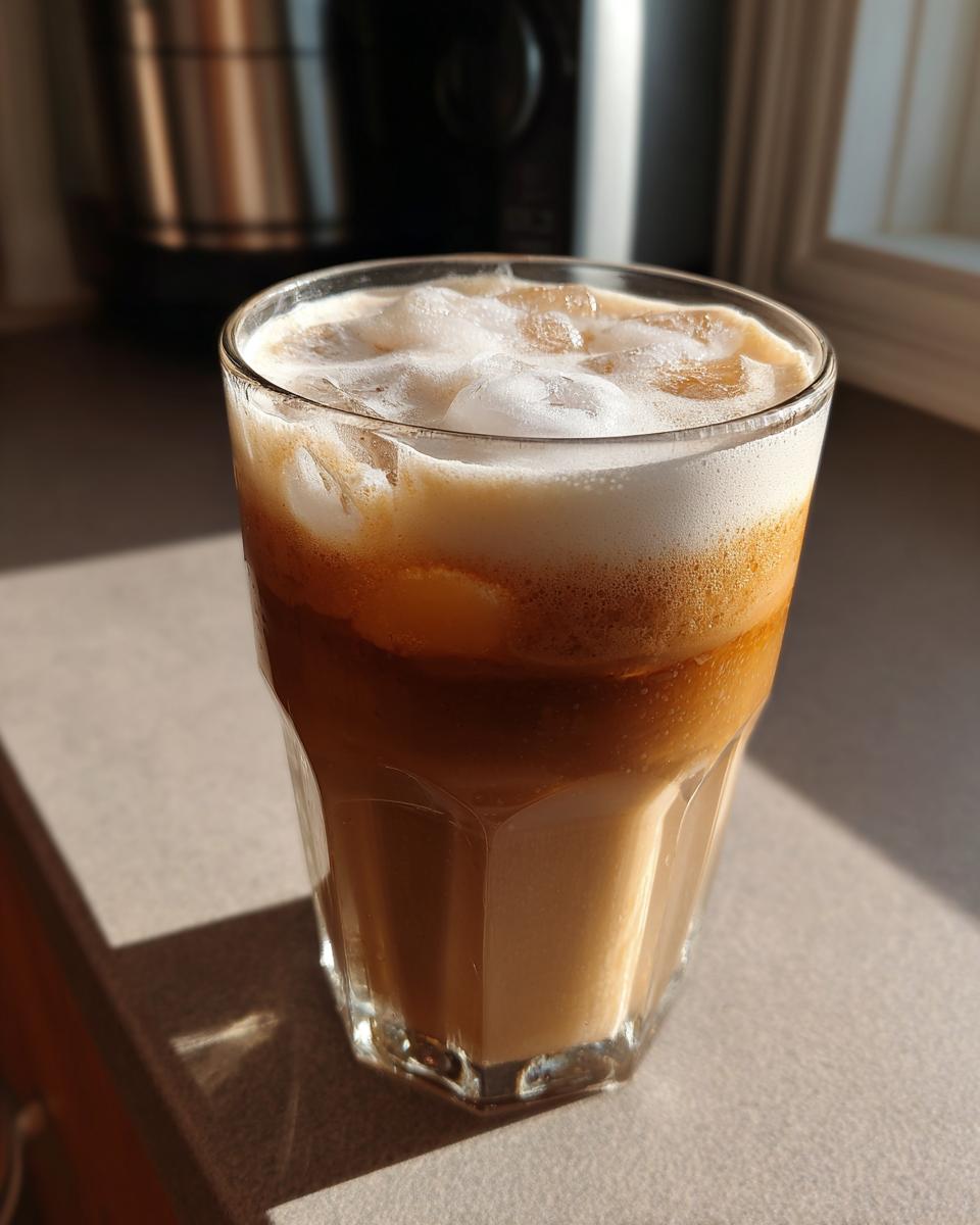 A refreshing glass of iced coffee, perfect for 5-Ingredient Starbucks Drinks.