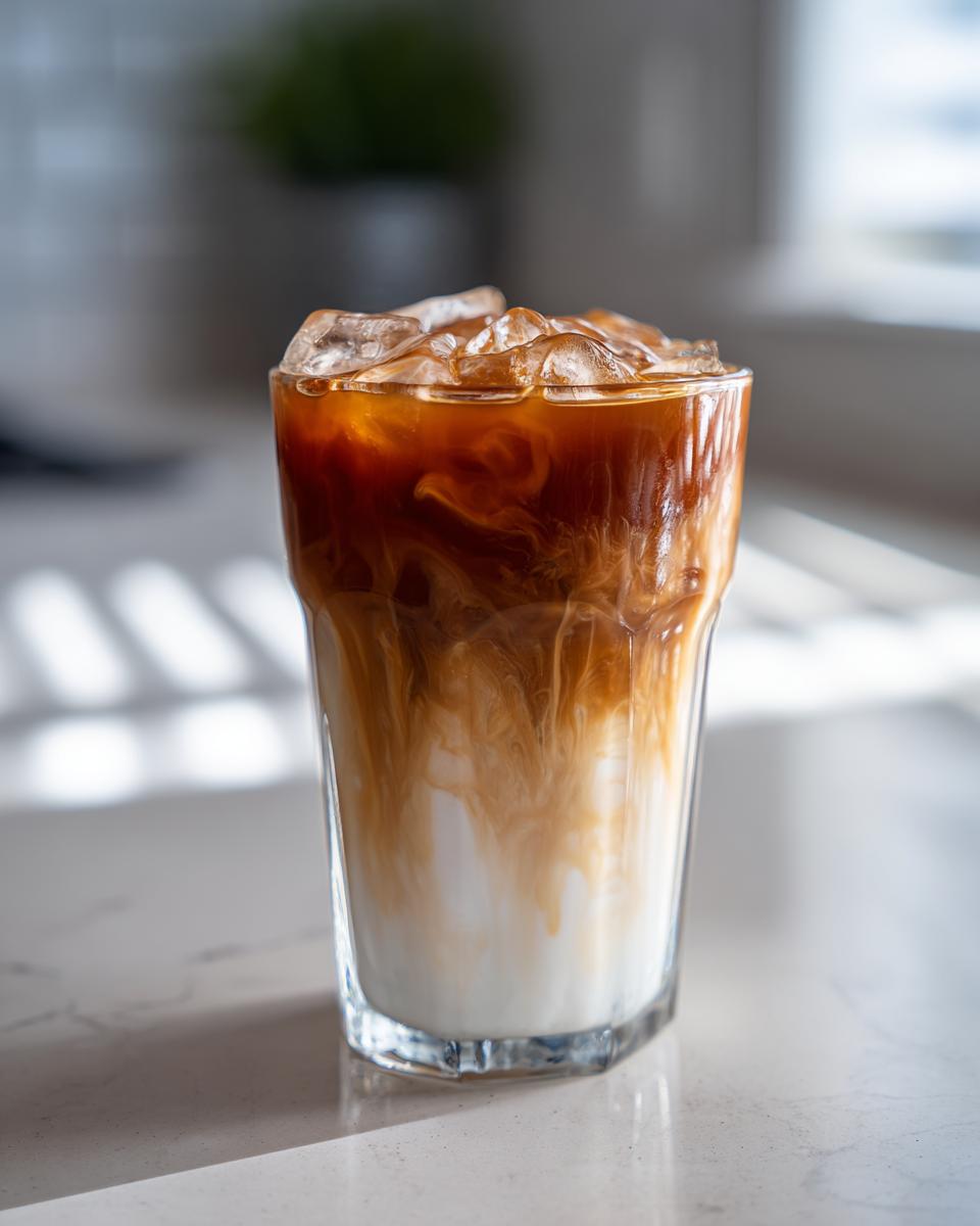 Iced coffee drink in a glass. Illustrates What Makes Perfect Starbucks Drinks? Try This.