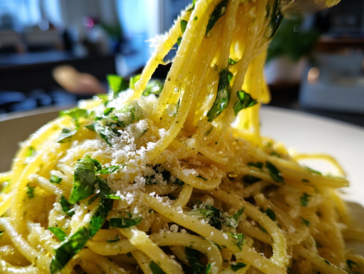 Close-up of pasta with herbs and cheese, illustrating What Makes Perfect Pasta Recipes? Try This.