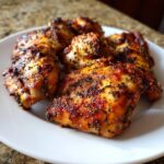 Close-up of seasoned and roasted chicken pieces, perfect for Chicken for Busy Weeknights meal prep.