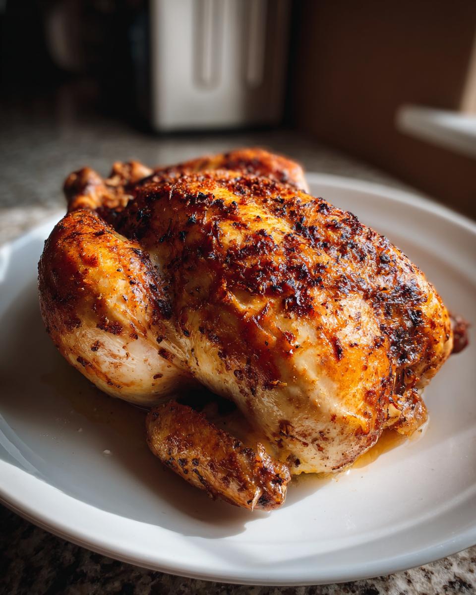 Whole roasted chicken with crispy skin, perfect for Best Easy Dinner Recipes 2025.
