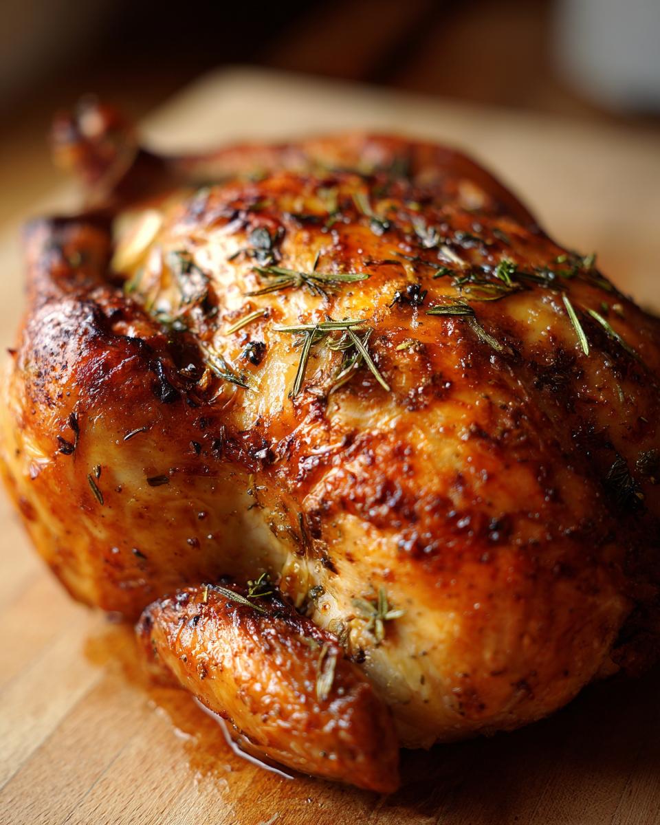 Golden brown roasted chicken with herbs, perfect for the Ultimate Chicken Guide.
