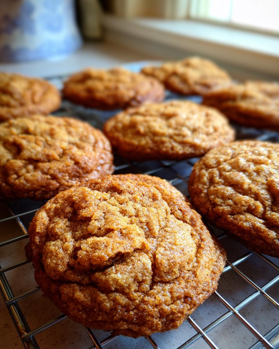 Freshly baked cookies cooling on a wire rack, perfect for Thanksgiving Desserts.