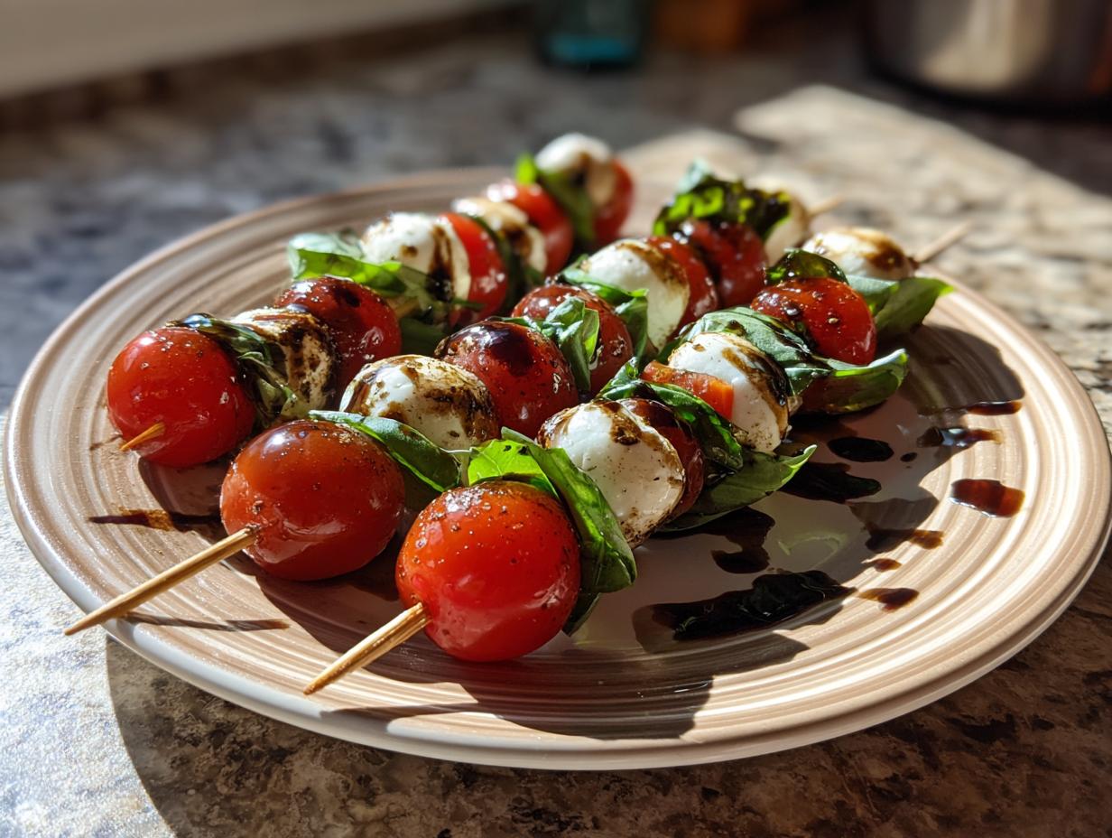 Speedy 5-Ingredient Caprese Skewers: 10 Min Magic