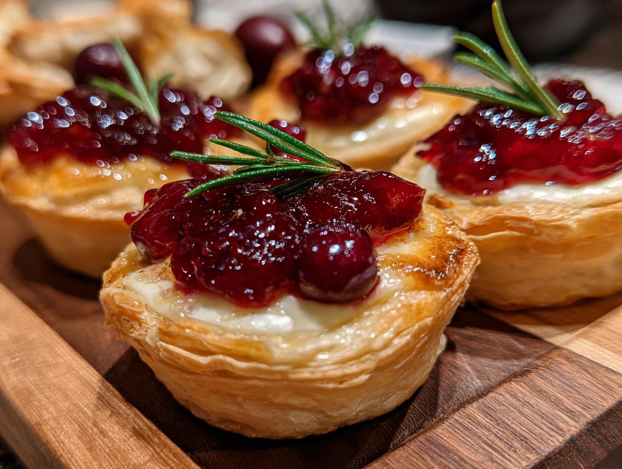 Amazing Cranberry Brie Bites: 15 Minute Magic
