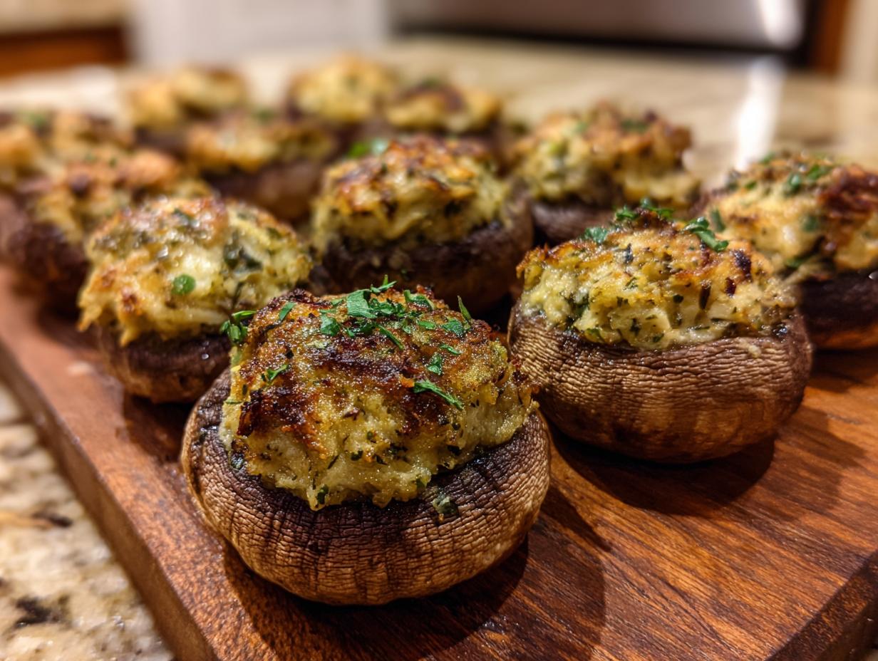 Make Ahead Stuffed Mushrooms: 24 Hour Prep