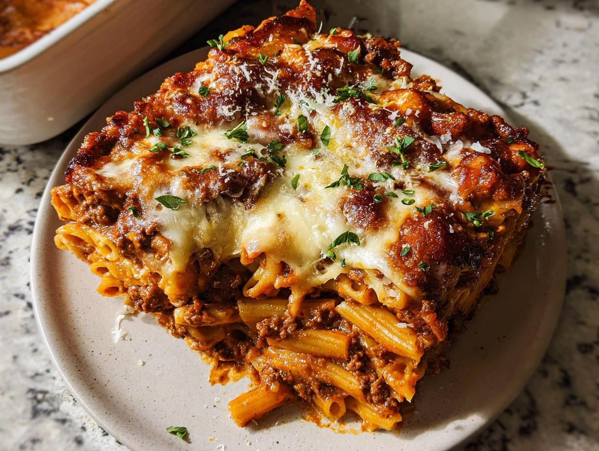 Amazing 1 Baked Ziti with Ground Beef Secret
