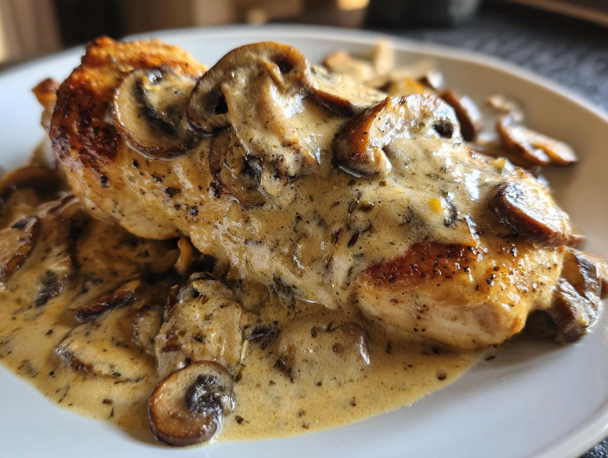 Amazing 1-Pan Creamy Mushroom Chicken
