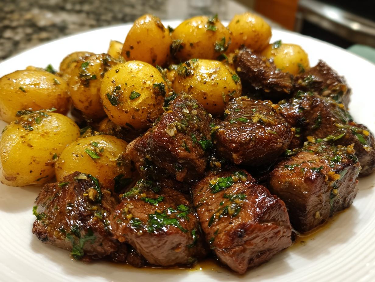 40 Min Irresistible Garlic Butter Steak Bites