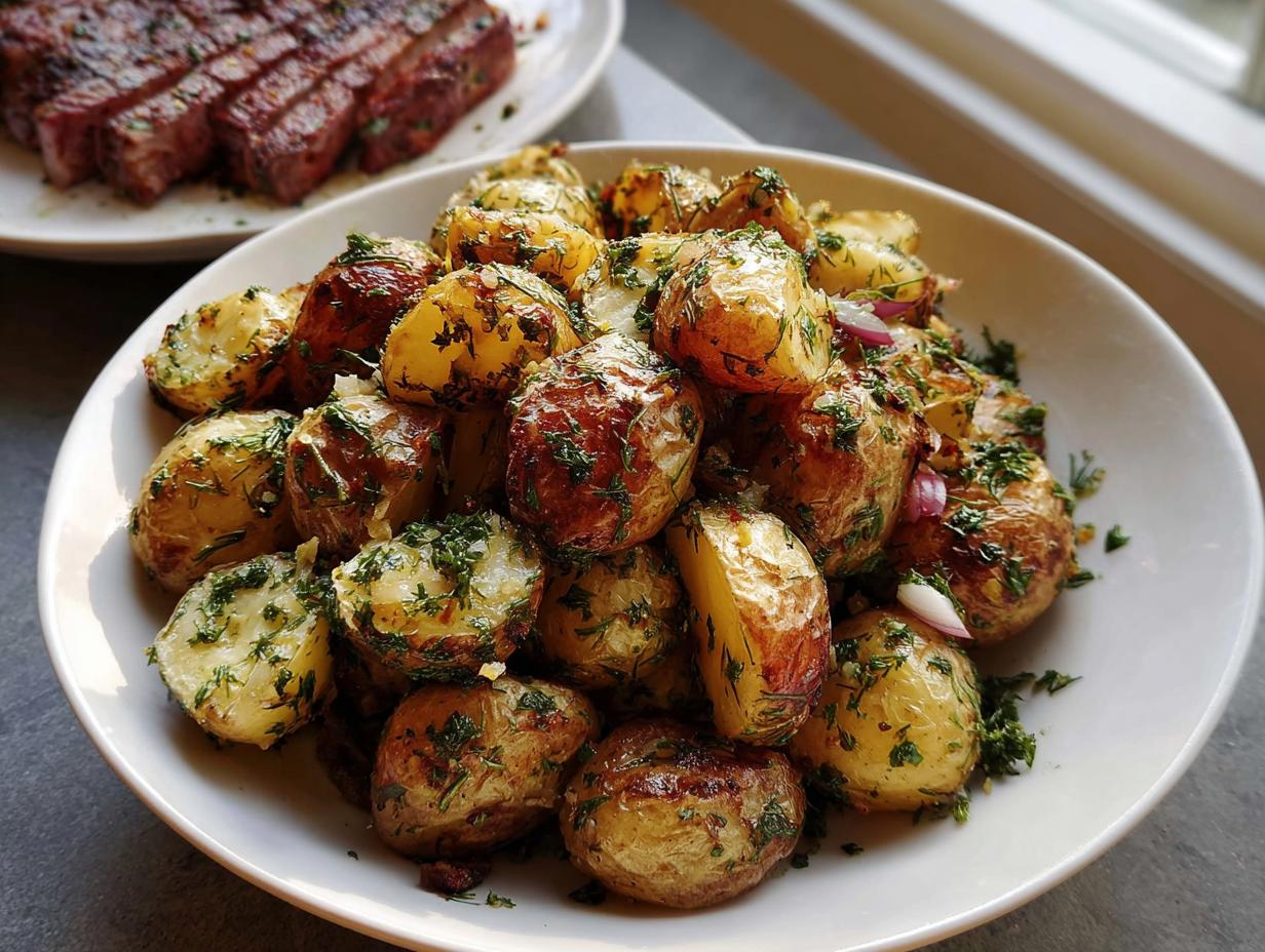 Amazing Herb Roasted Baby Potatoes in 4 Steps