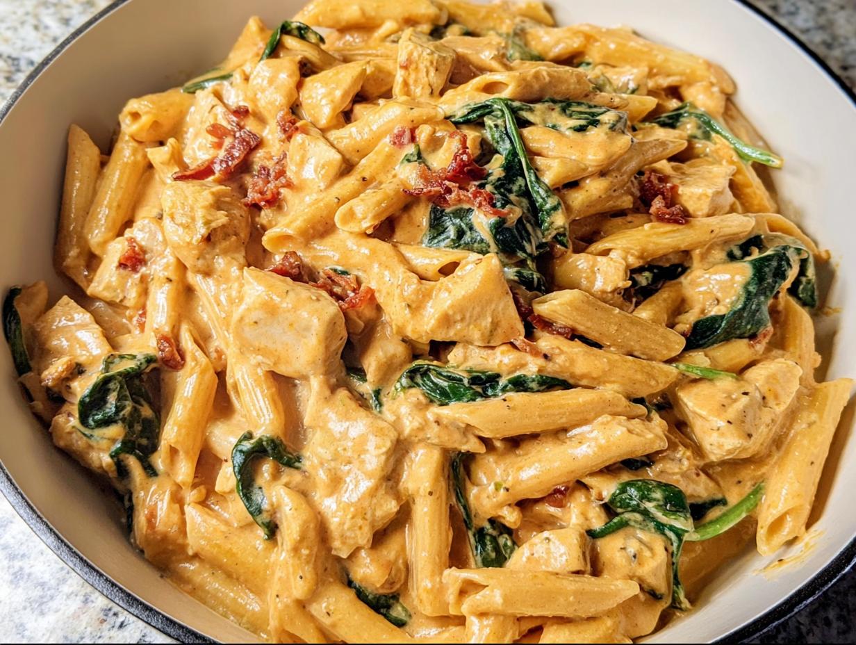 1 Amazing One Pot Creamy Tuscan Chicken Pasta Recipe