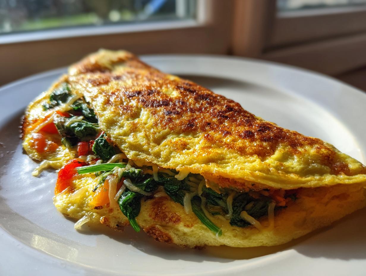 Amazing 13-Minute Quick Veggie Omelette