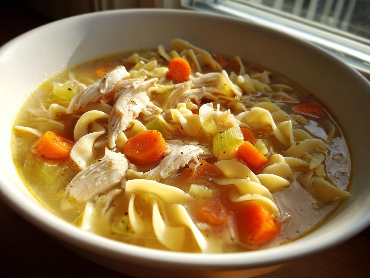Amazing Simple Chicken Noodle Soup in 45 Min