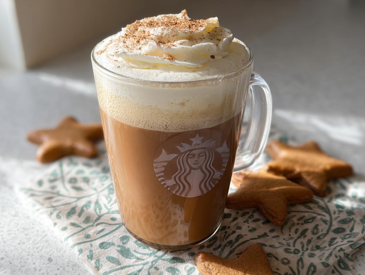 Make 1 amazing Starbucks Christmas Gingerbread Latte