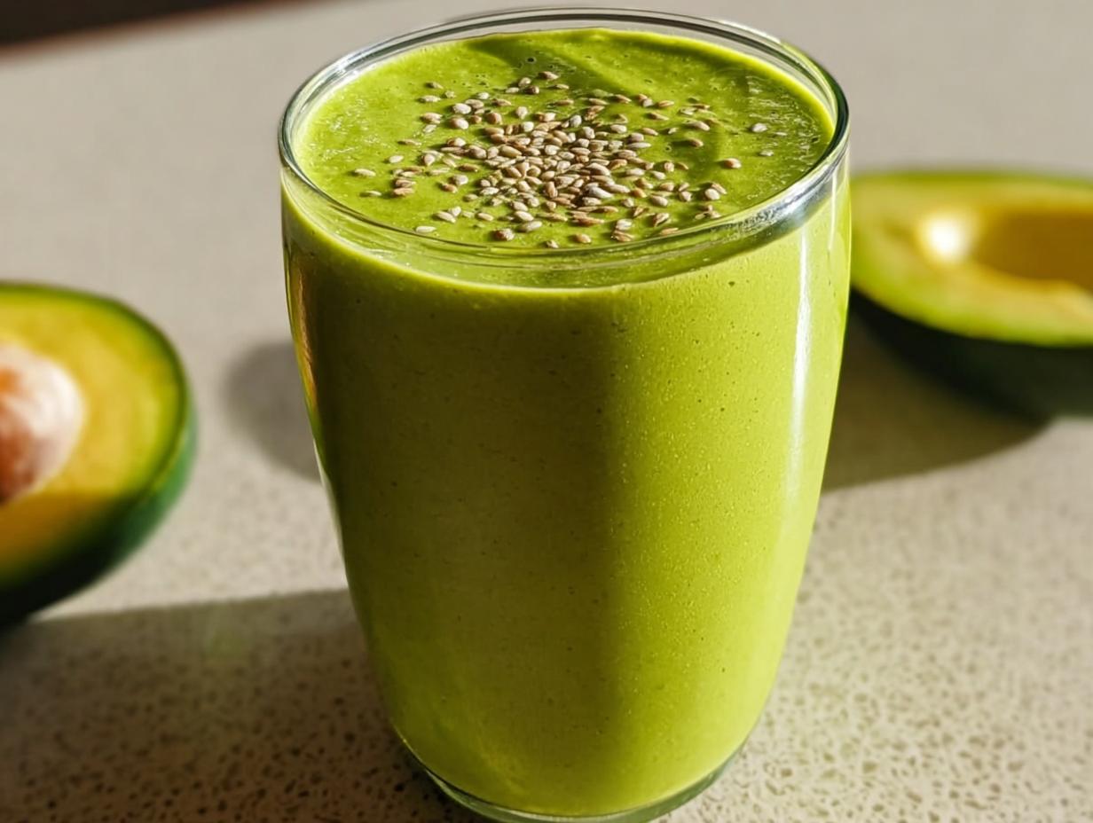 Amazing 1 Avocado Smoothie with Creamy Vanilla Notes