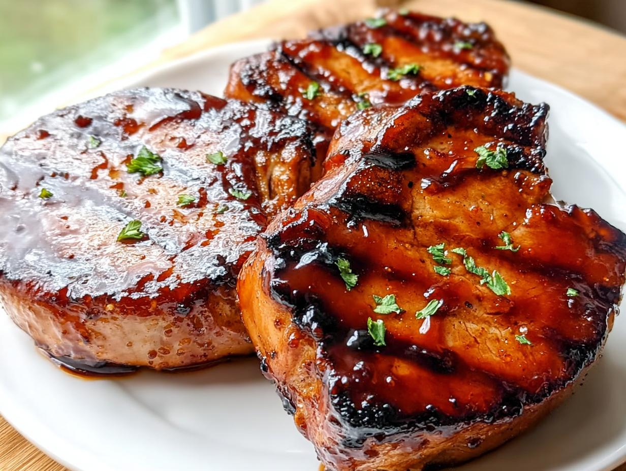 BBQ Pork Chops with Sweet Smoky Glaze: 1 Amazing Meal