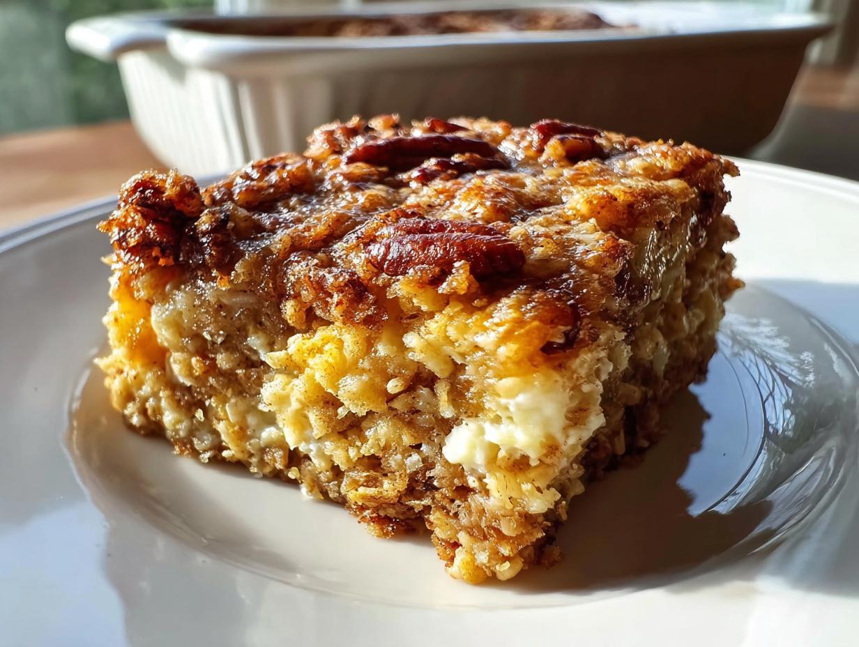 Amazing 1-Bowl Cinnamon Cottage Cheese Oatmeal Bake