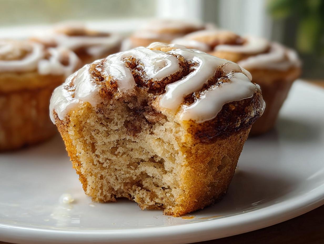 Amazing 12 Cinnamon Roll Protein Muffins