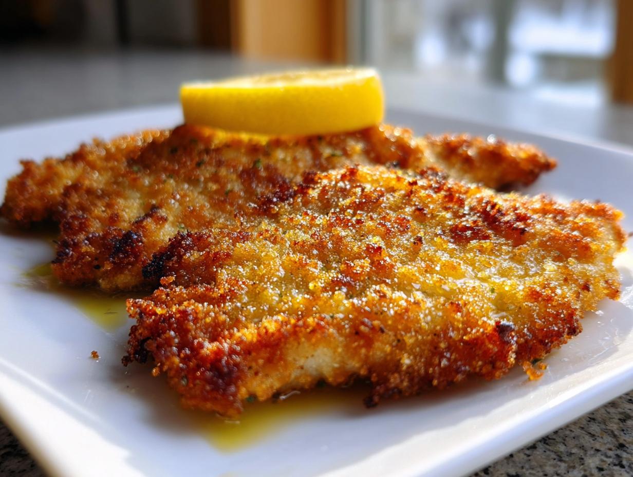 Amazing 4-Minute Crispy Chicken Cutlets with Lemon