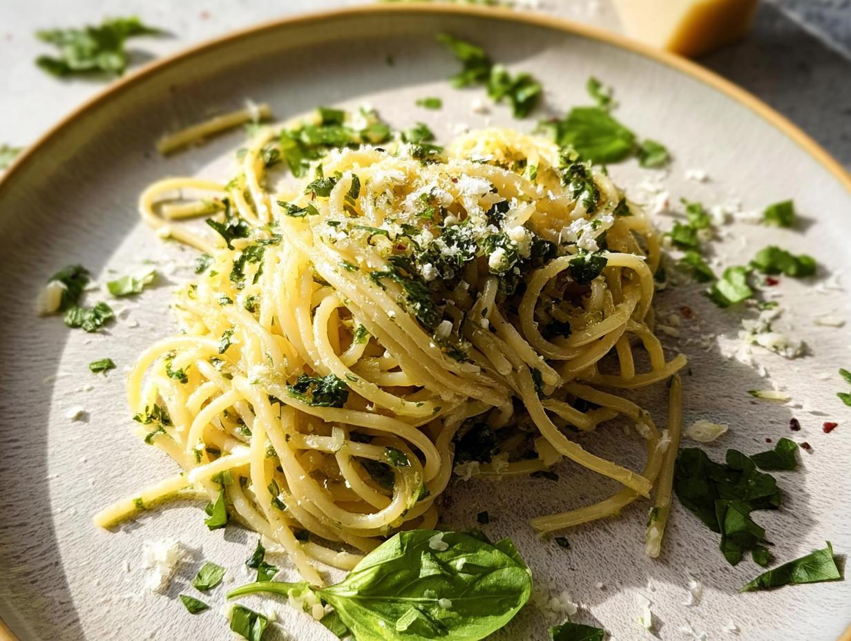 5-Star Garlic Butter Pasta with Parmesan and Herbs