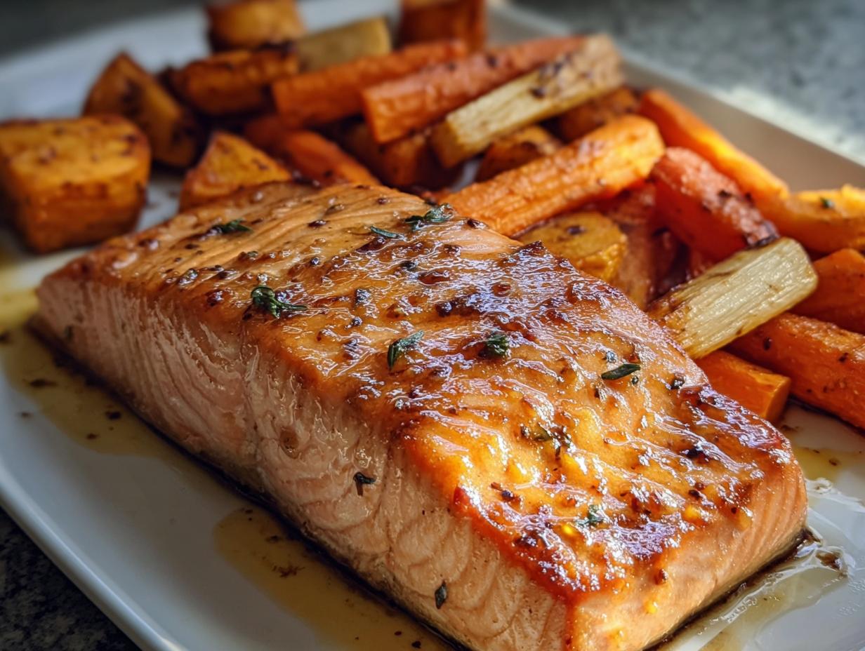Divine 4-Ingredient Maple Mustard Salmon Recipe