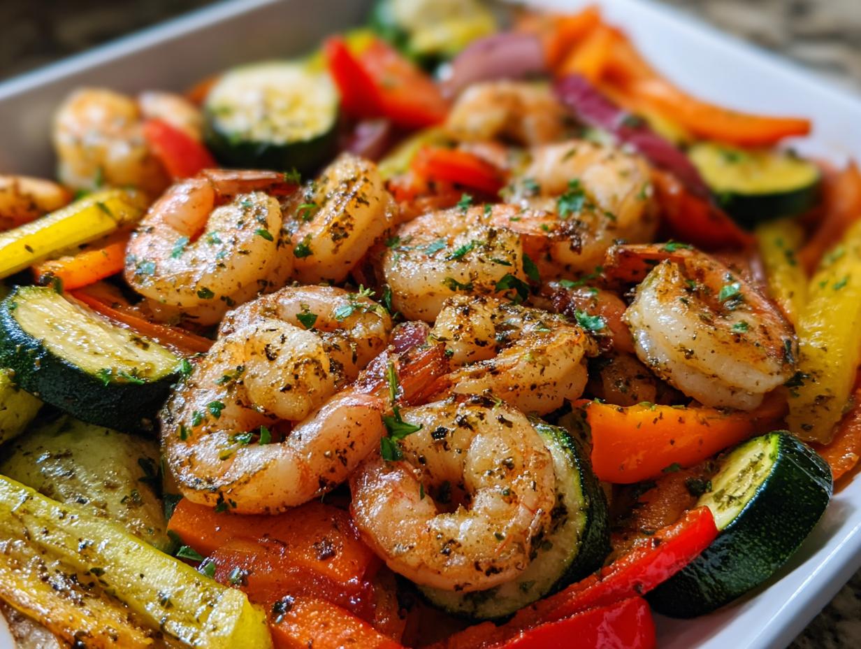 Sheet Pan Shrimp and Veggies with Herbs: 1 Amazing Meal