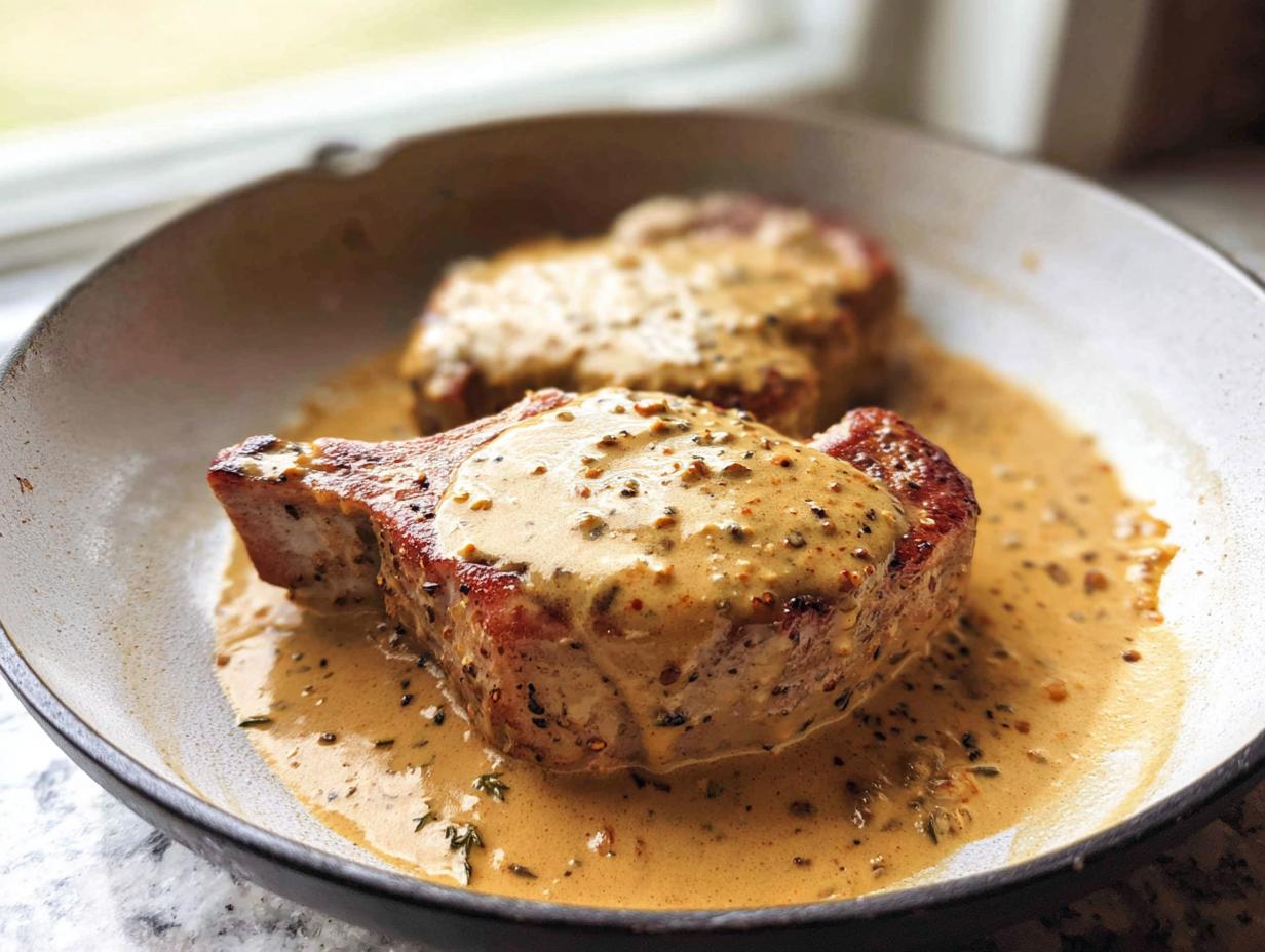 Amazing 30-min Skillet Pork Chops with Creamy Dijon Sauce