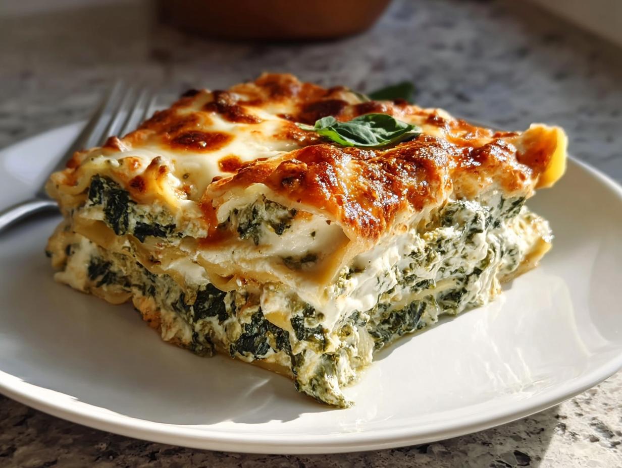Amazing 1 Spinach Ricotta Lasagna with Garlic Herb Flavor