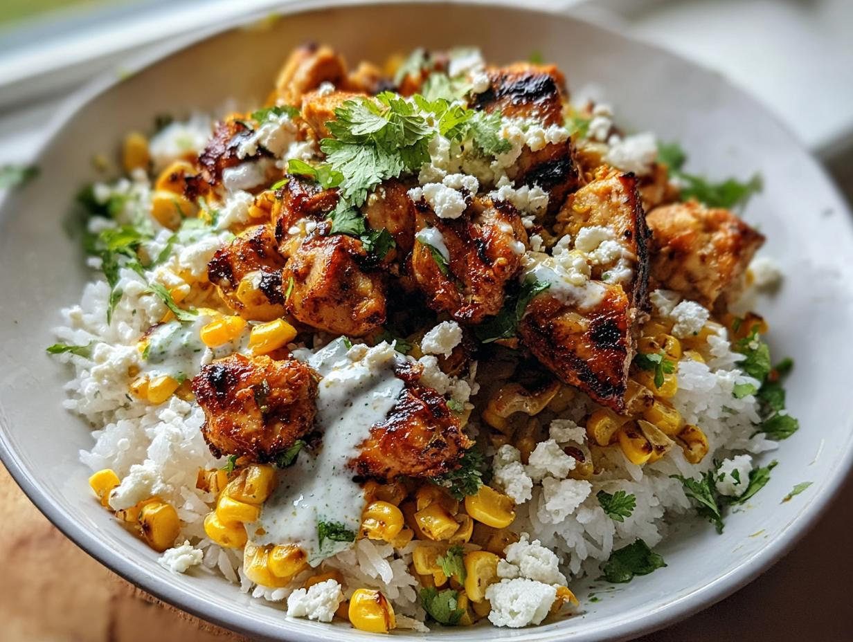 Amazing Street Corn Chicken Rice in 1 Bowl