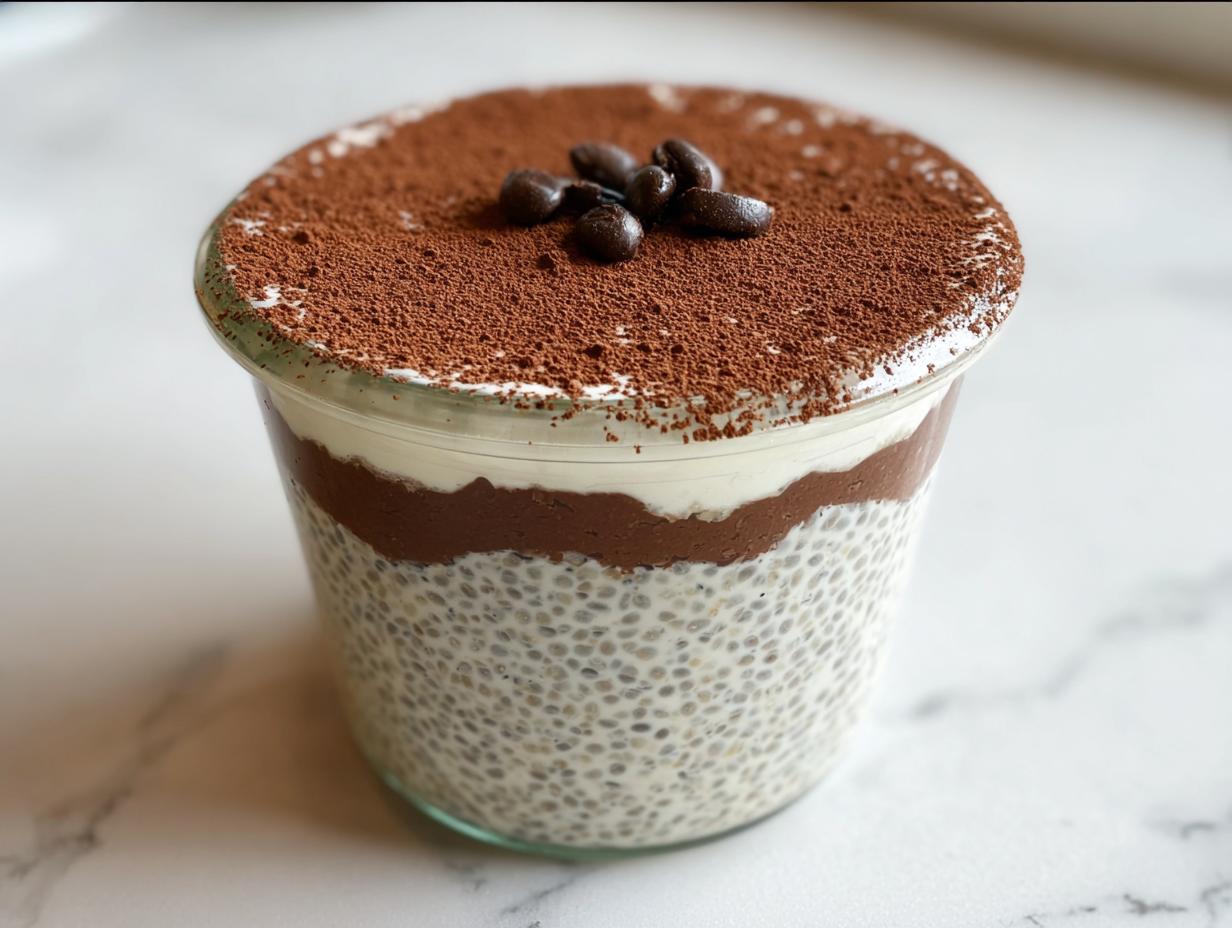 Amazing 2-Ingredient Tiramisu Chia Pudding