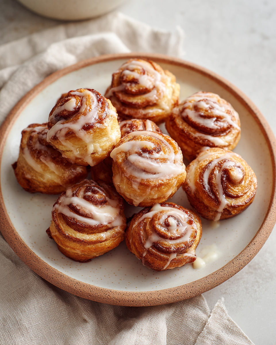 Air-Fryer Zimtschnecken-Bites mit Zimt-Zucker-Füllung