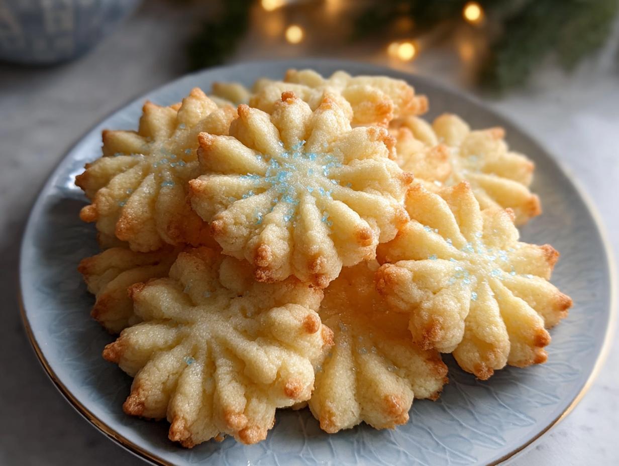 Amazing Almond Vanilla Spritz Cookies