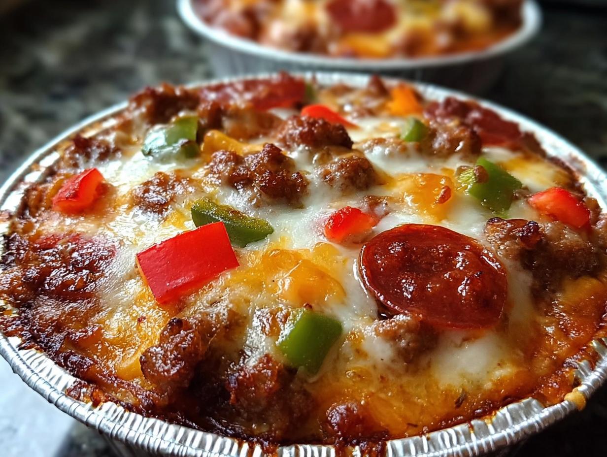 Amazing Crustless Pizza Bowl: 10 Min Prep