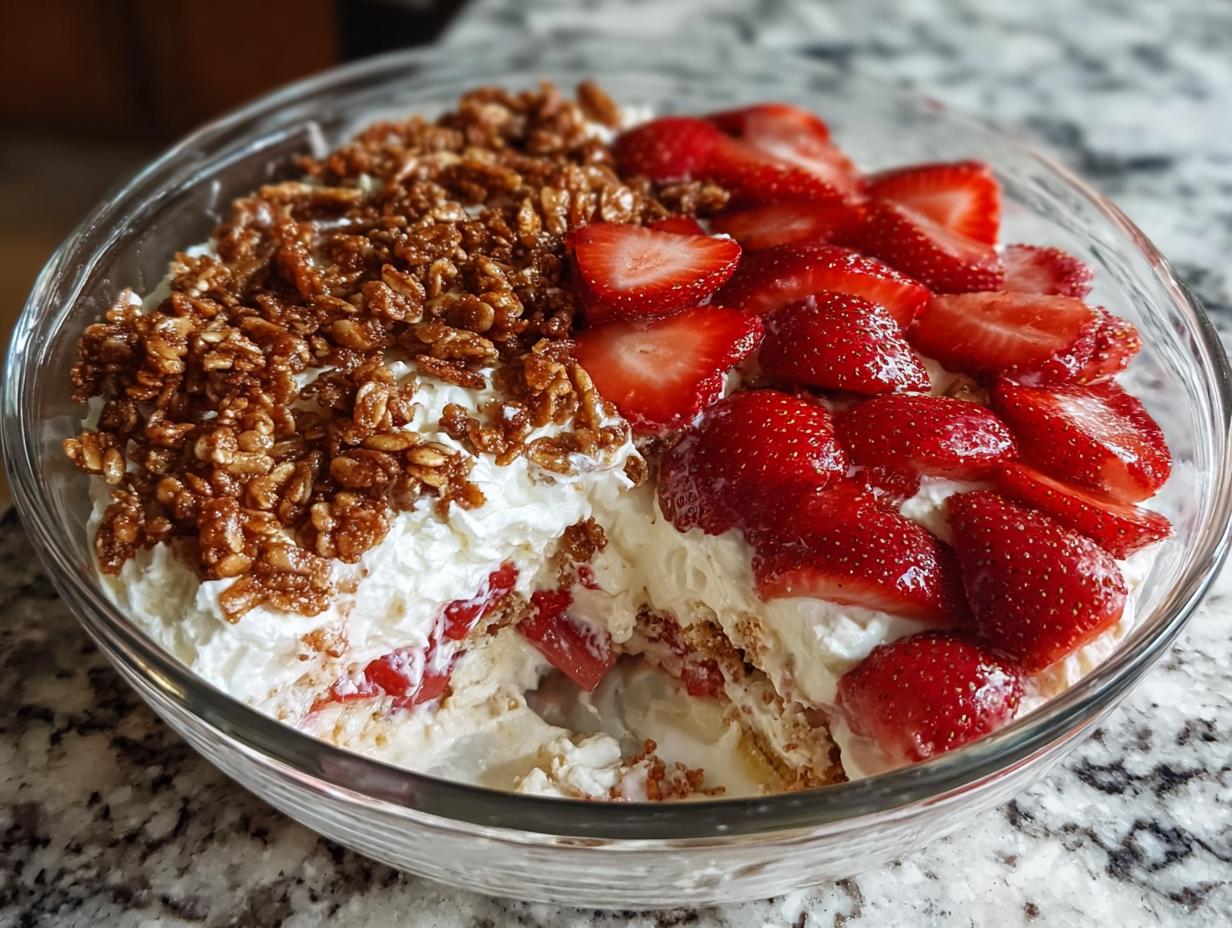 Amazing Strawberry Crackle Salad Delight